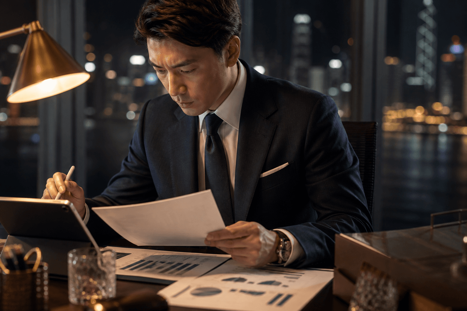 海外金融の一次情報に向き合う様子